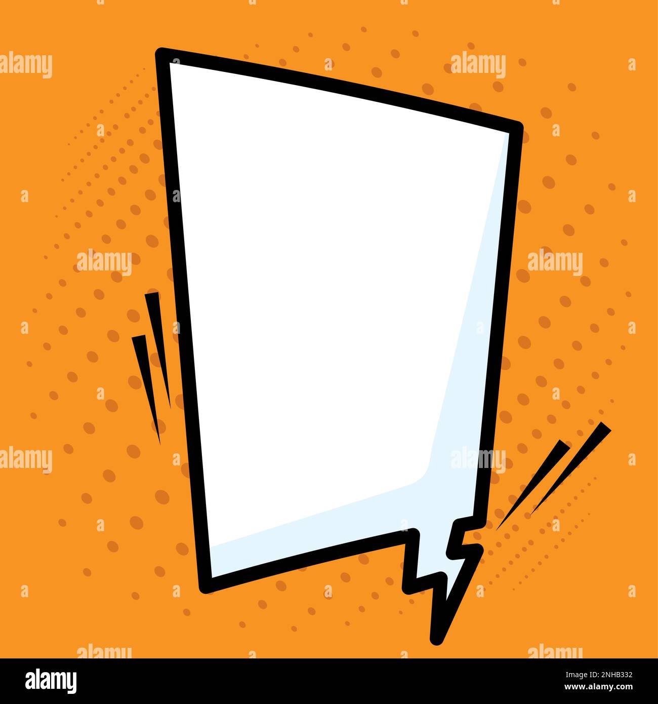 Isolated empty comic speech bubble Vector Stock Vector Image & Art - Alamy
