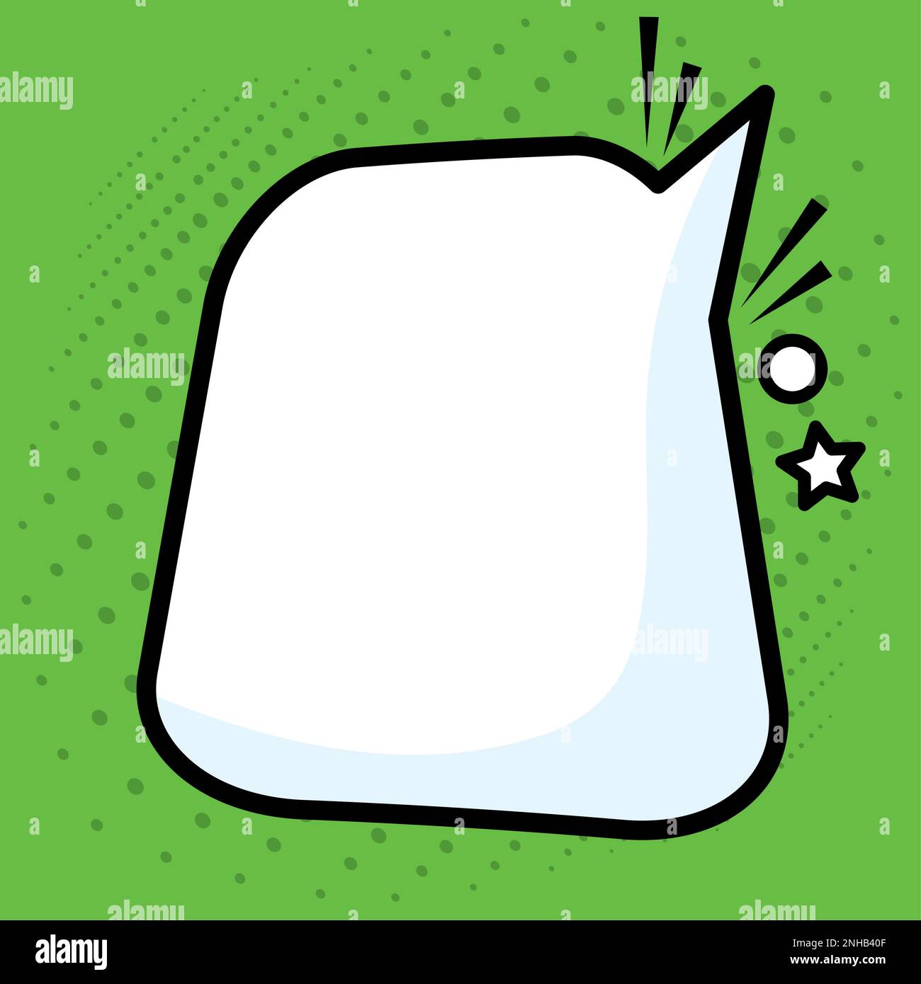 Isolated empty comic speech bubble Vector Stock Vector Image & Art - Alamy