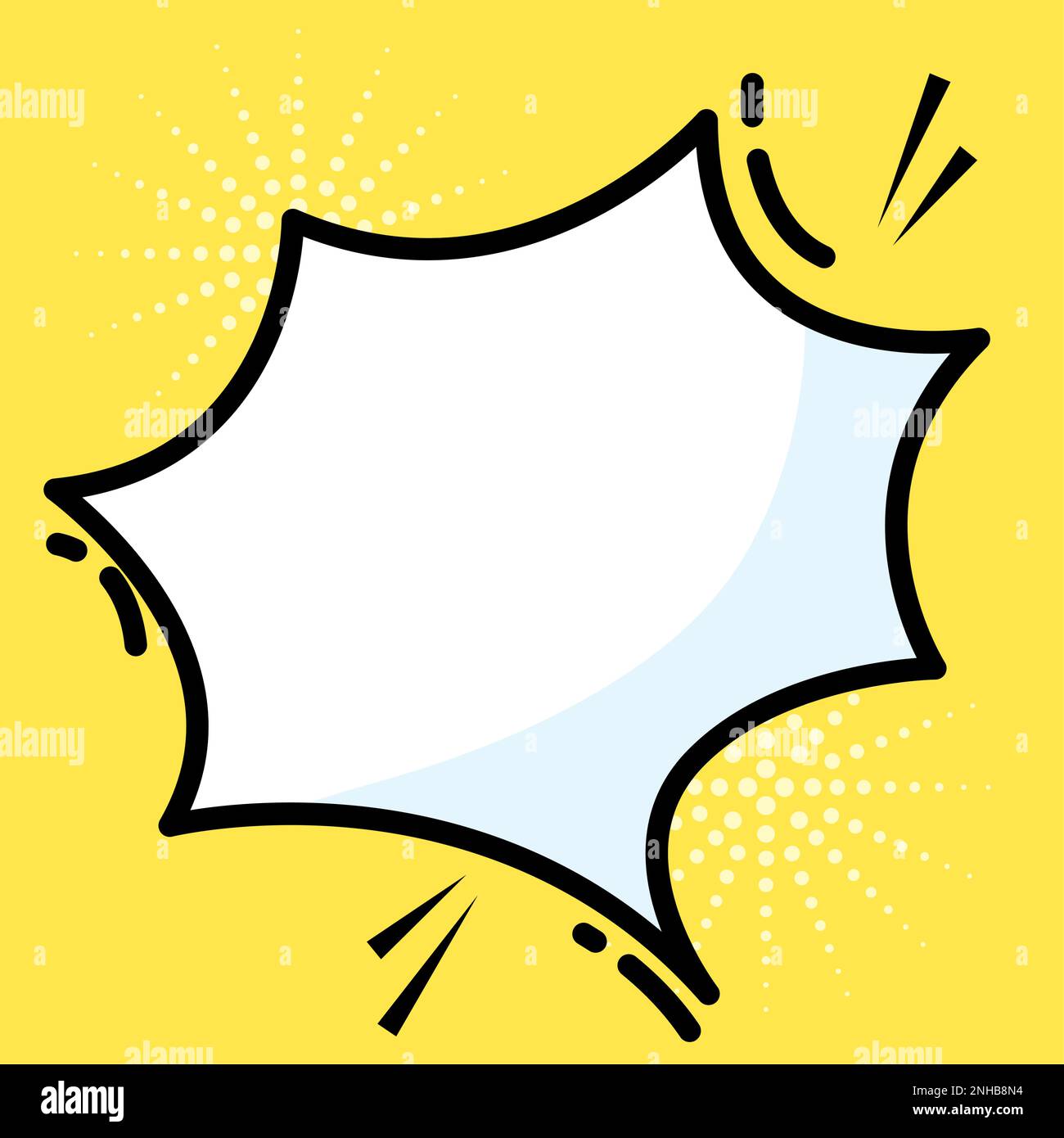 Isolated empty comic speech bubble Vector Stock Vector Image & Art - Alamy