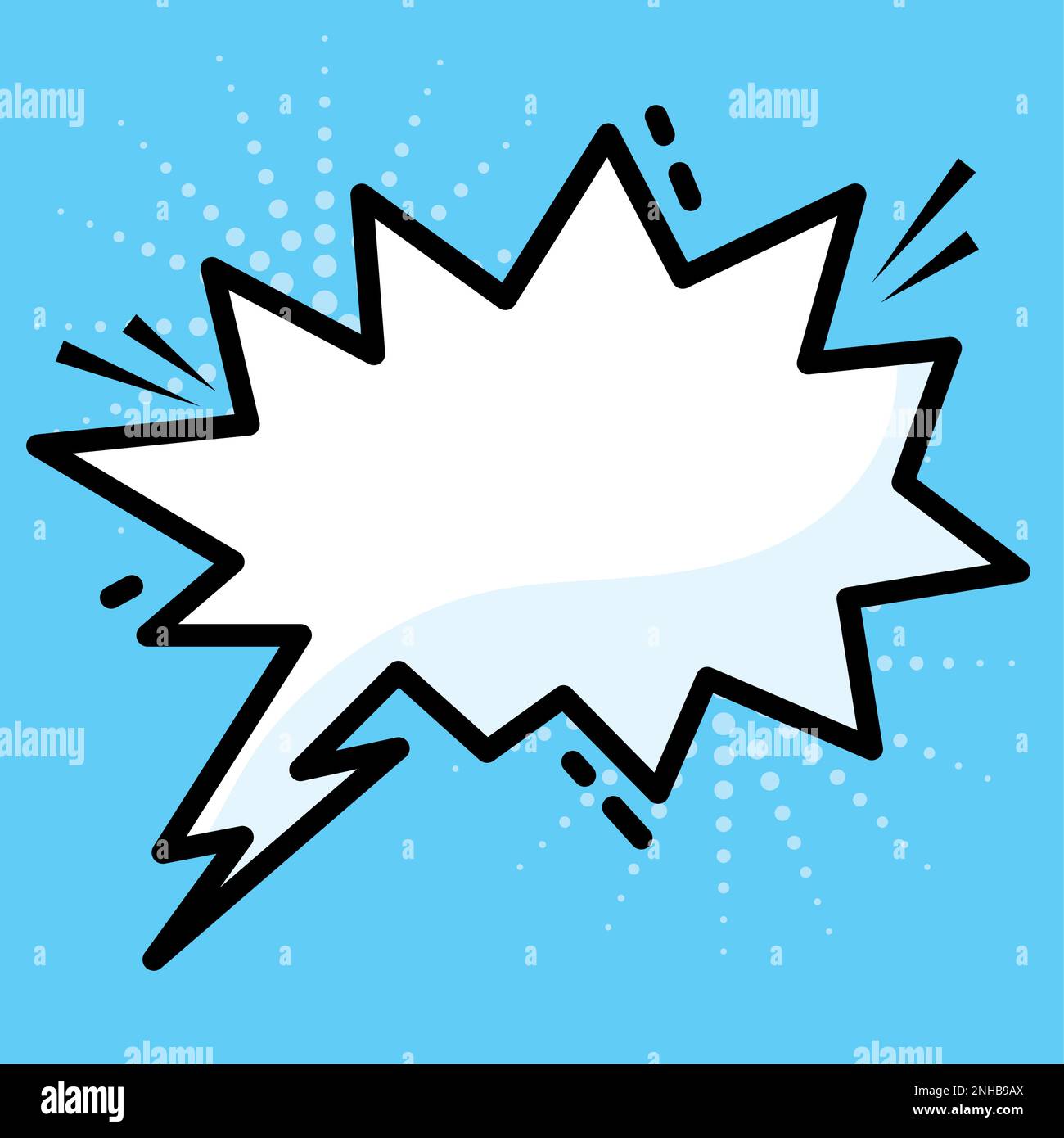 Isolated empty comic speech bubble Vector Stock Vector Image & Art - Alamy