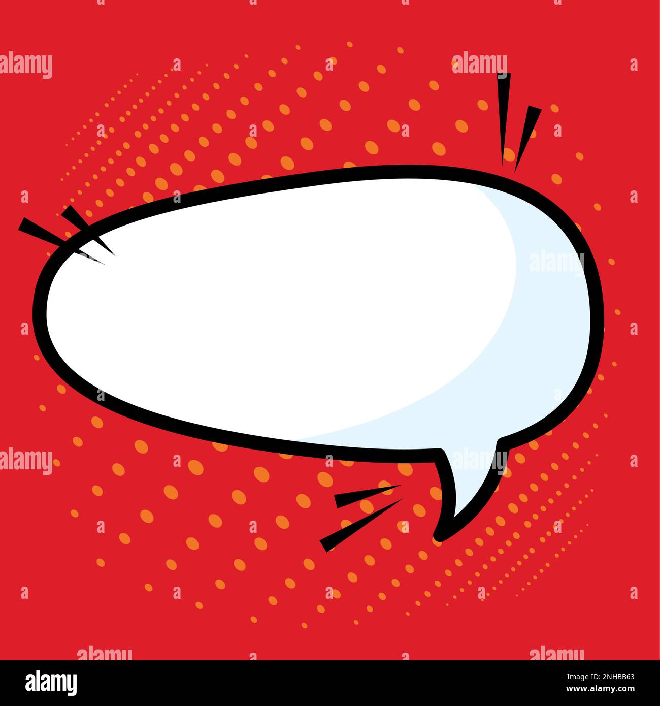 Isolated empty comic speech bubble Vector Stock Vector Image & Art - Alamy