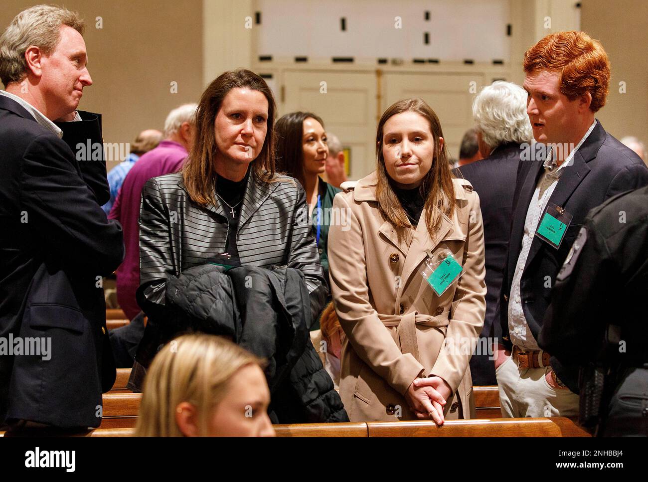 John Marvin Murdaugh and his wife Liz Murdaugh, Brooklynn White and Buster Murdaugh, from left