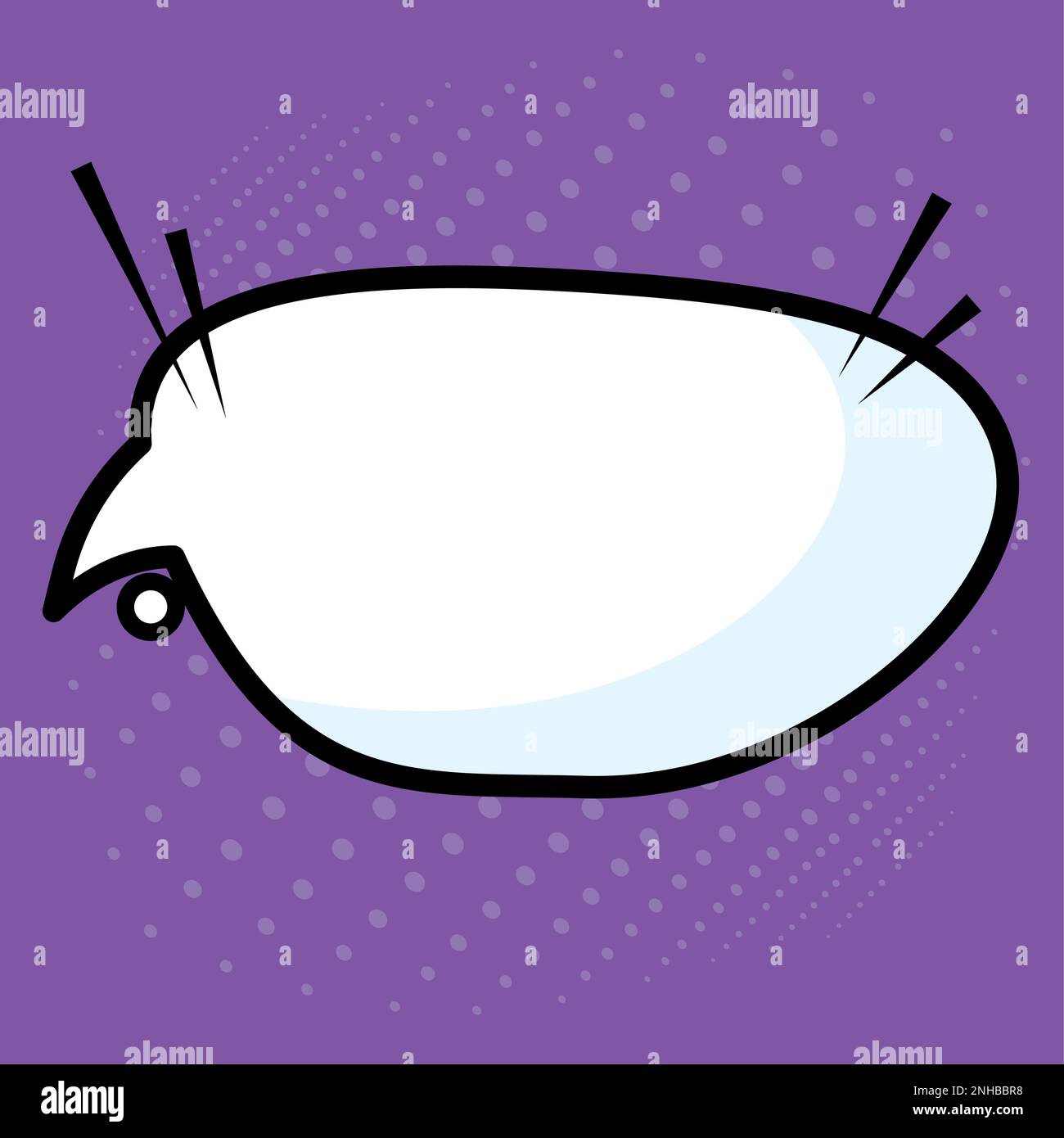 Isolated empty comic speech bubble Vector Stock Vector Image & Art - Alamy