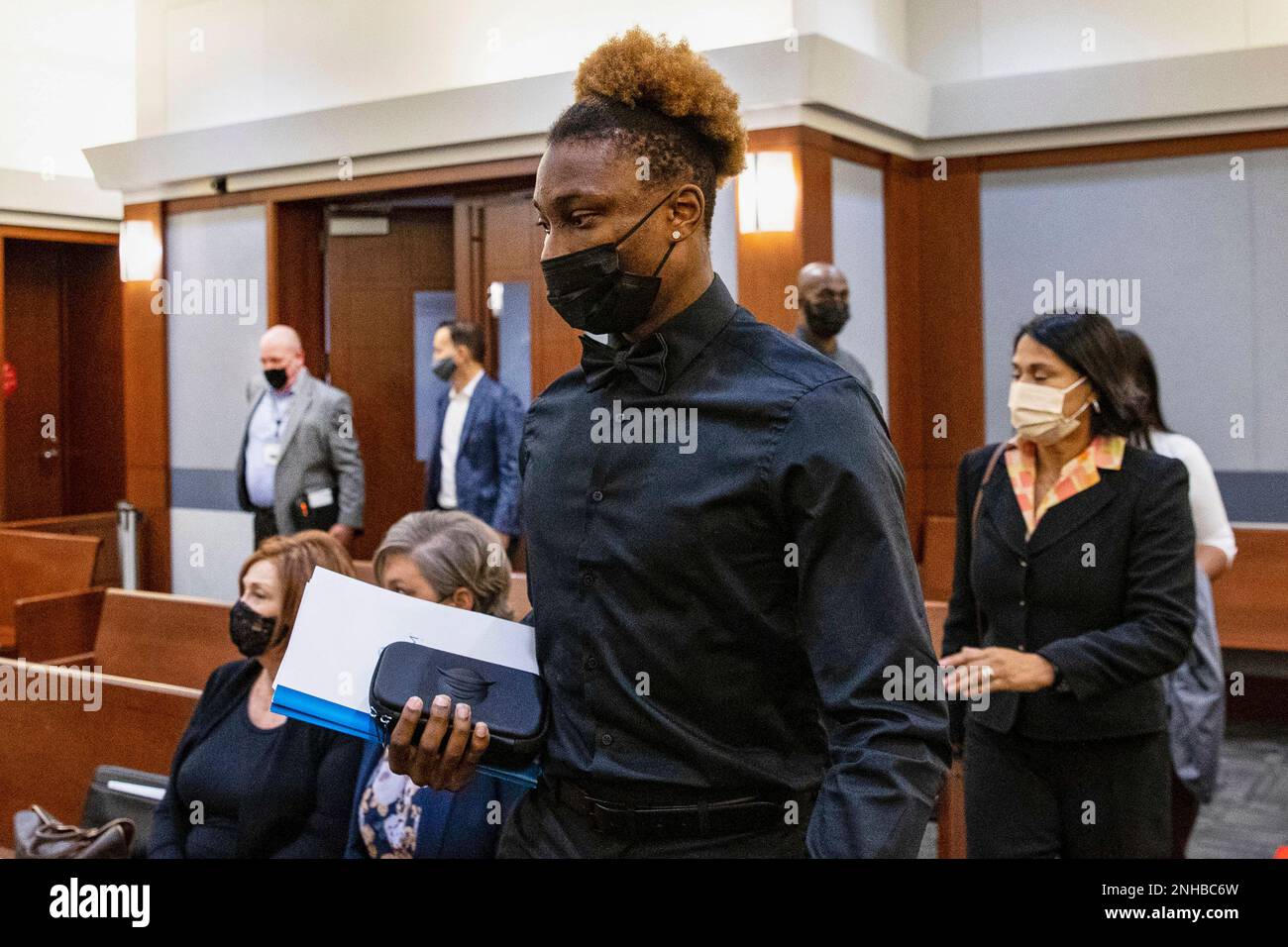 FILE Former Las Vegas Raiders wide receiver Henry Ruggs arrives in