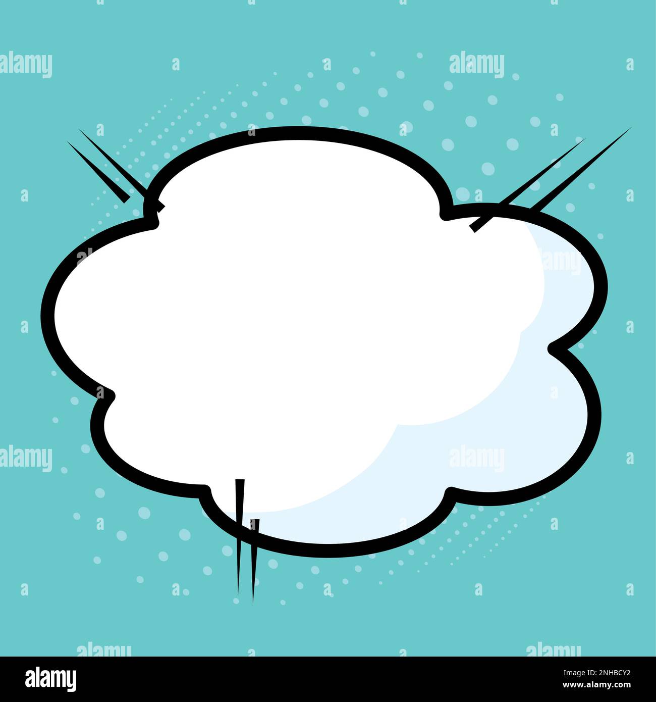 Isolated empty comic speech bubble Vector Stock Vector Image & Art - Alamy