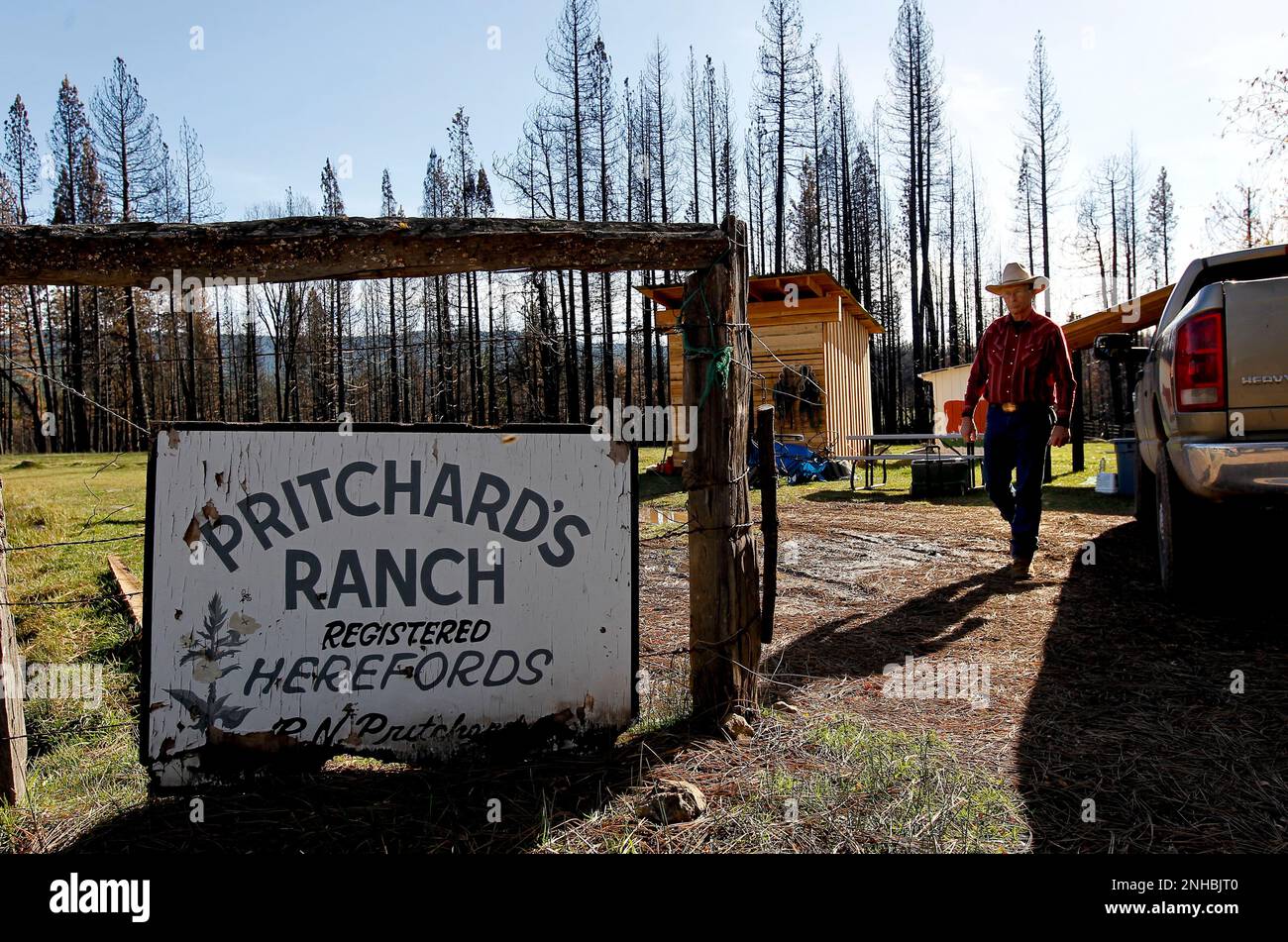 Hank Pritchard at his property on Friday Nov. 23, 2012, in Manton
