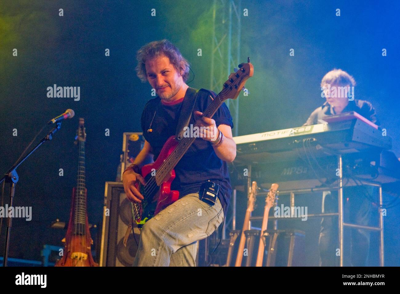 19.02.2011, Novellara, XIX Tribute to Augusto.  The guitarist Massimo Vecchi Stock Photo