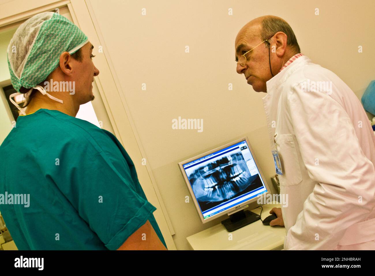 Dental Implantology, Dental Radiography Stock Photo