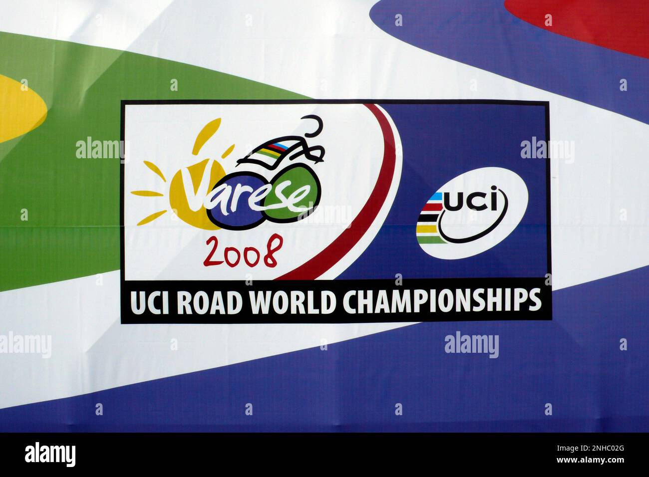 Preparativi campionati del mondo di ciclismo hires stock photography