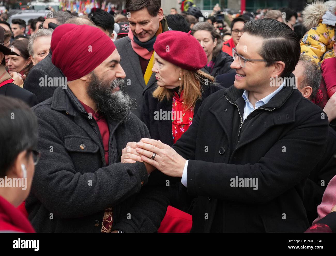 NDP leader Jagmeet Singh, left, and Conservative leader Pierre