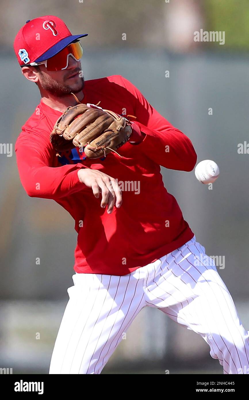 CLEARWATER, FL - FEBRUARY 21: Philadelphia Phillies infielder Trea