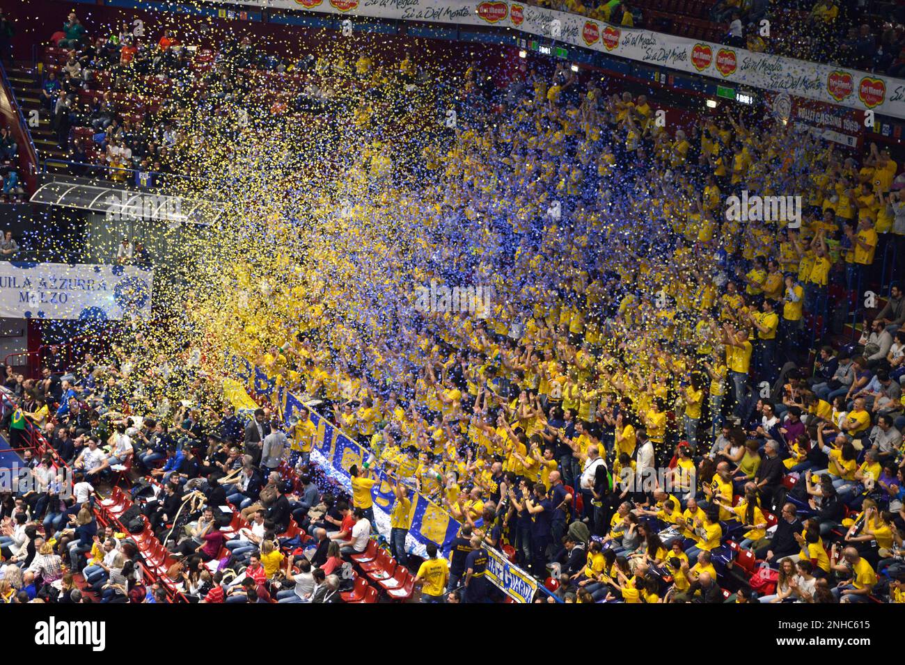 Italy, Volleyball,  Championship Match Stock Photo