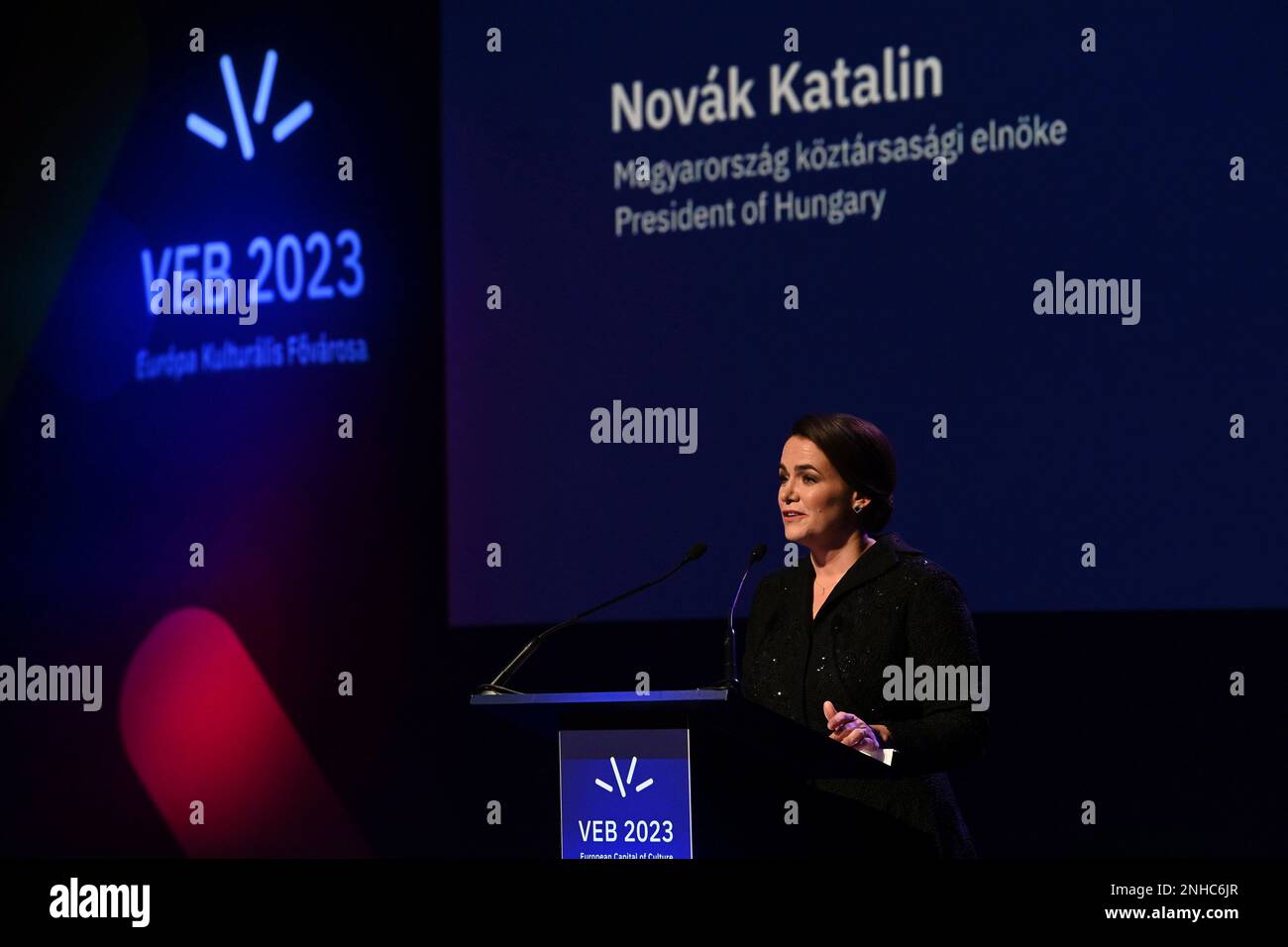 President Novak Hungarian President Katalin Novak delivers her address during the ...