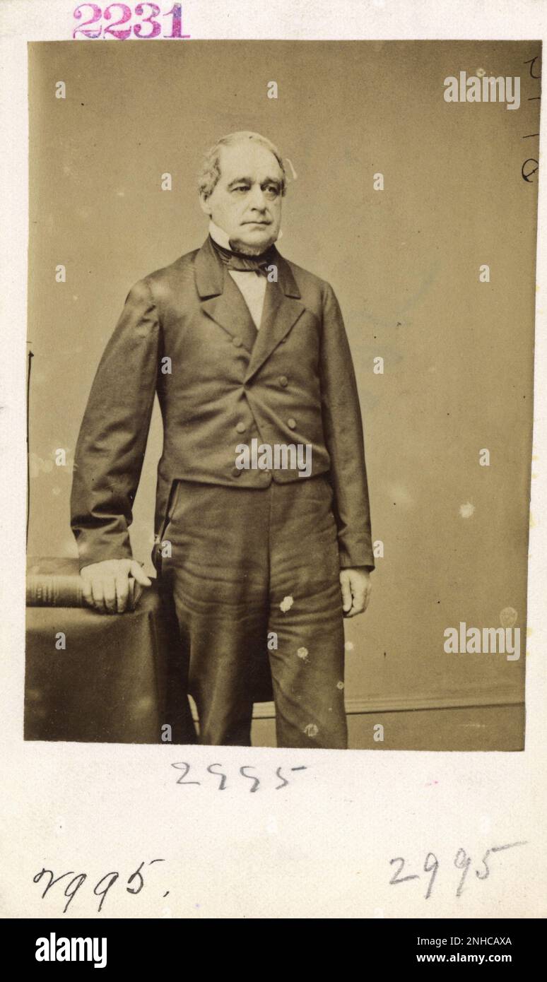 Hon. Hannibal Hamlin, Missouri 19th Century Mathew Brady, Quartermaster, and Other Civil War Photographs Stock Photo