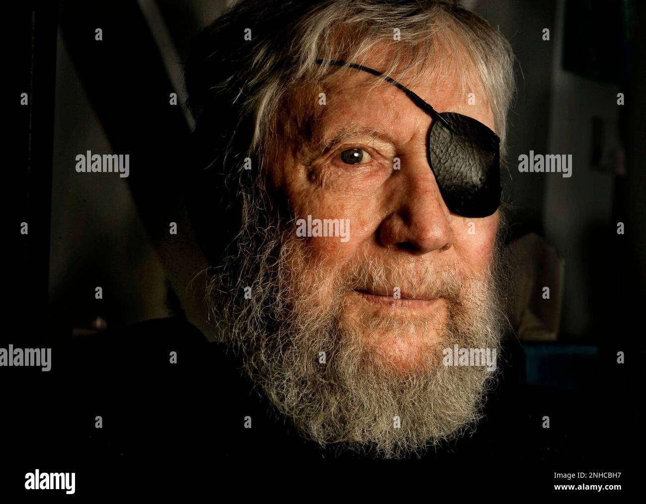 Jack O'Neill at his cliffside home in Santa Cruz, Ca., on Thursday