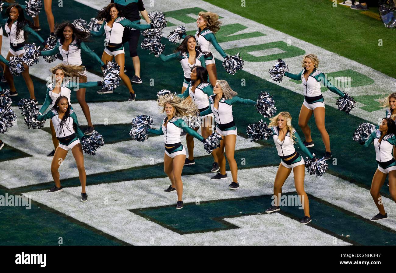 Eagles Cheerleaders Getting Ready for Super Bowl LVII 