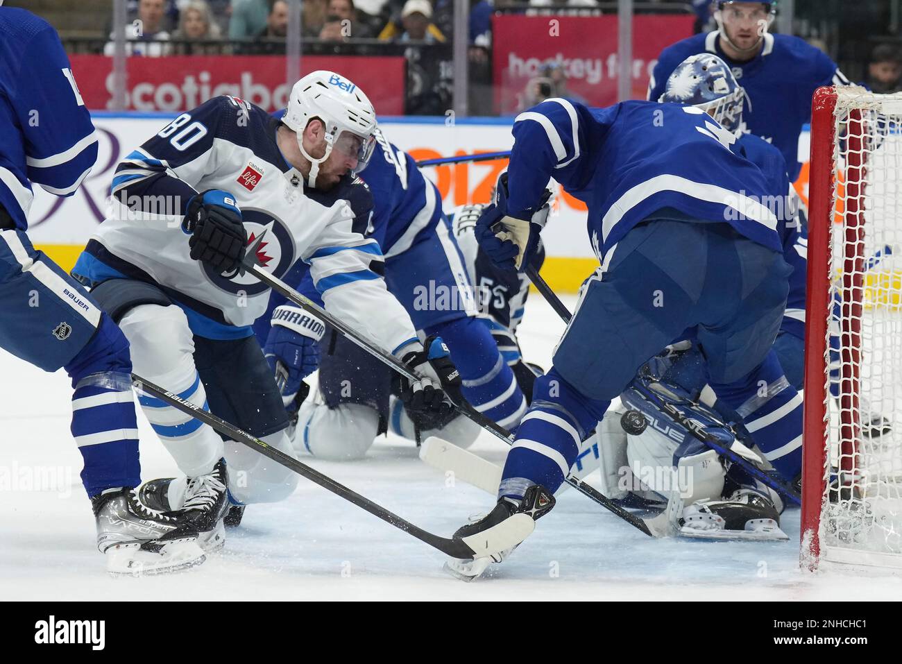 Toronto Maple Leafs goaltender Ilya Samsonov (35) makes a save as ...