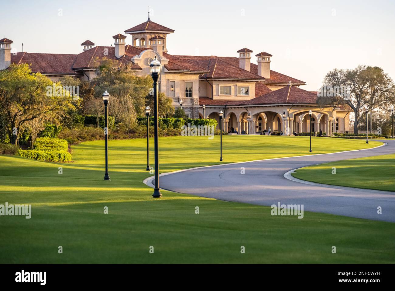 TPC Sawgrass Clubhouse at THE PLAYERS Stadium Course, home of THE PLAYERS Championship golf tournament in Ponte Vedra Beach, Florida. (USA) Stock Photo