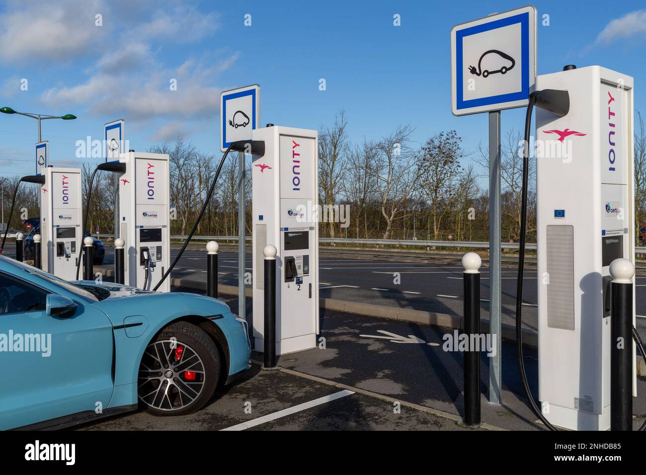 Ionity EV charger Aire de Rely A26 France Stock Photo Alamy