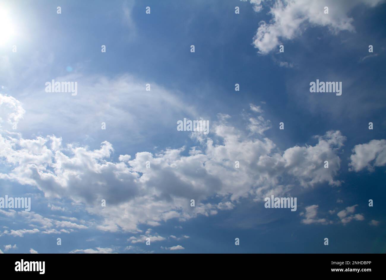 Beautiful blue sky and clouds natural background landscape Stock Photo ...