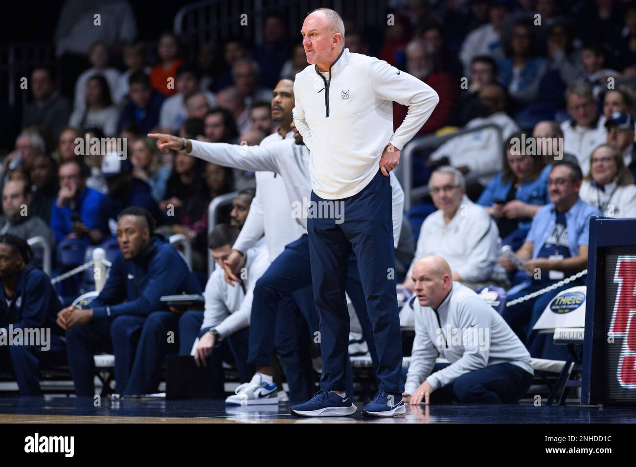 INDIANAPOLIS, IN - JANUARY 13: Butler Bulldogs head coach Thad Matta on ...