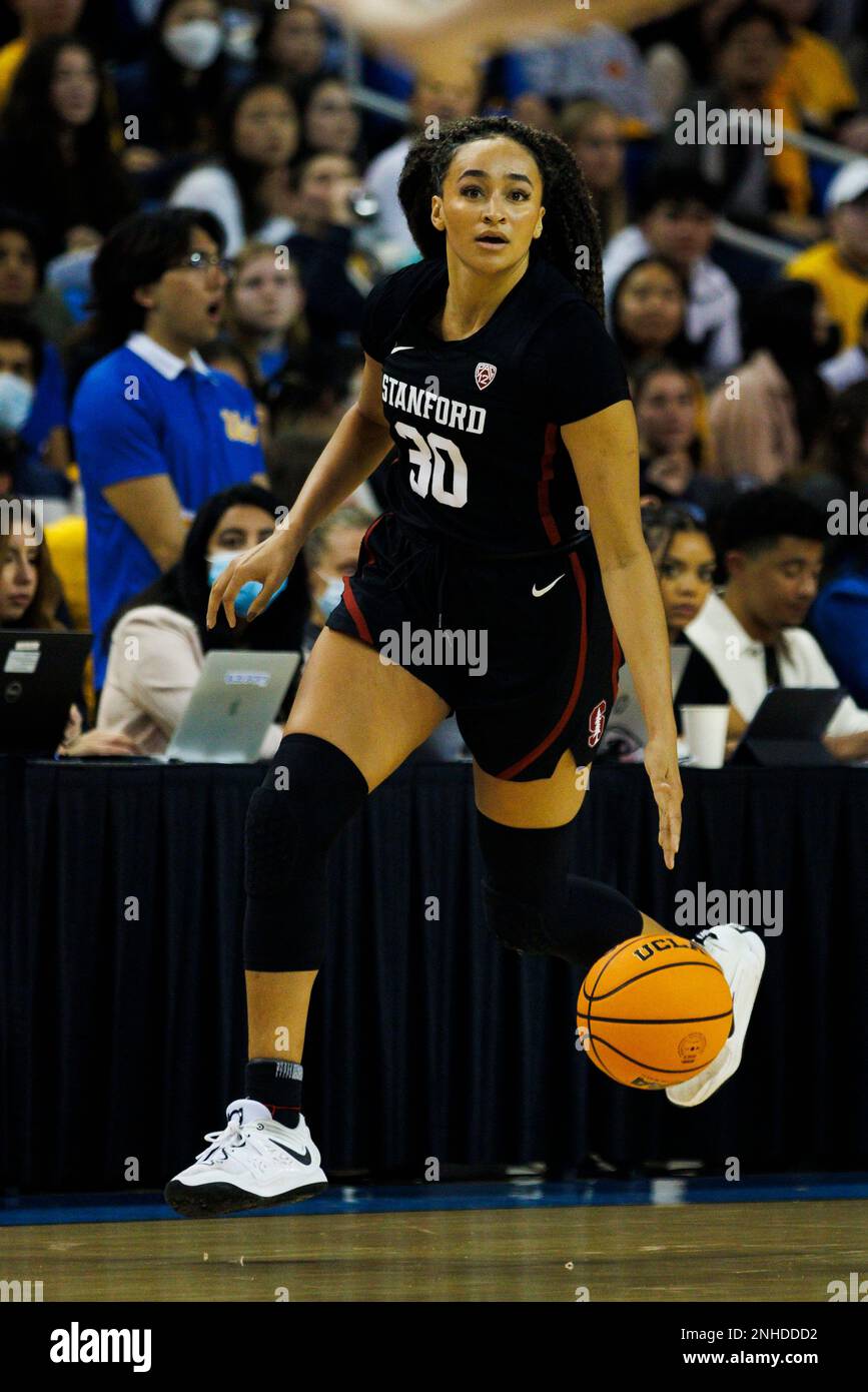 LOS ANGELES, CA - JANUARY 13: Stanford Cardinal guard Haley Jones (30 ...