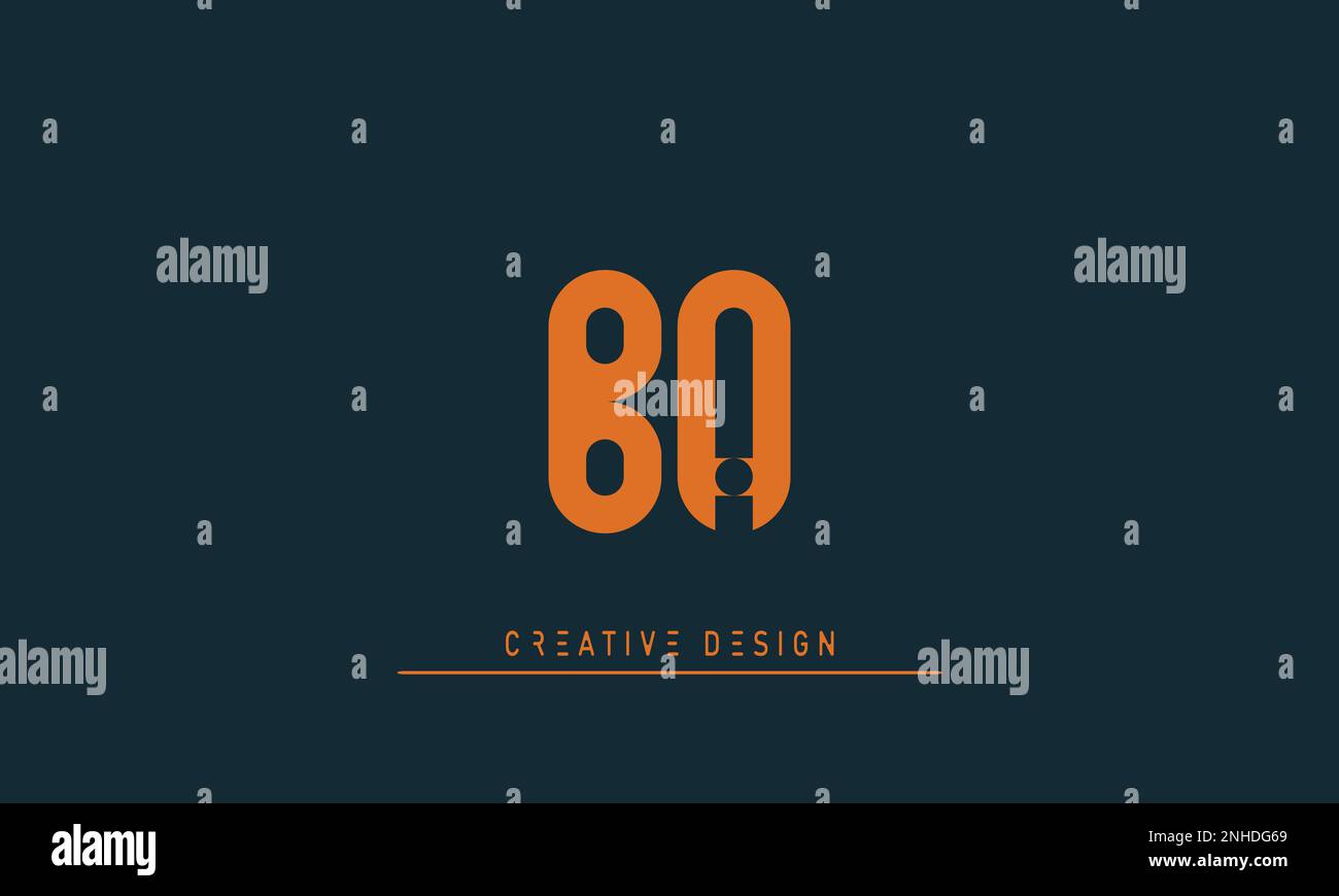 Alphabet letters Initials Monogram logo BA , AB Stock Vector Image ...