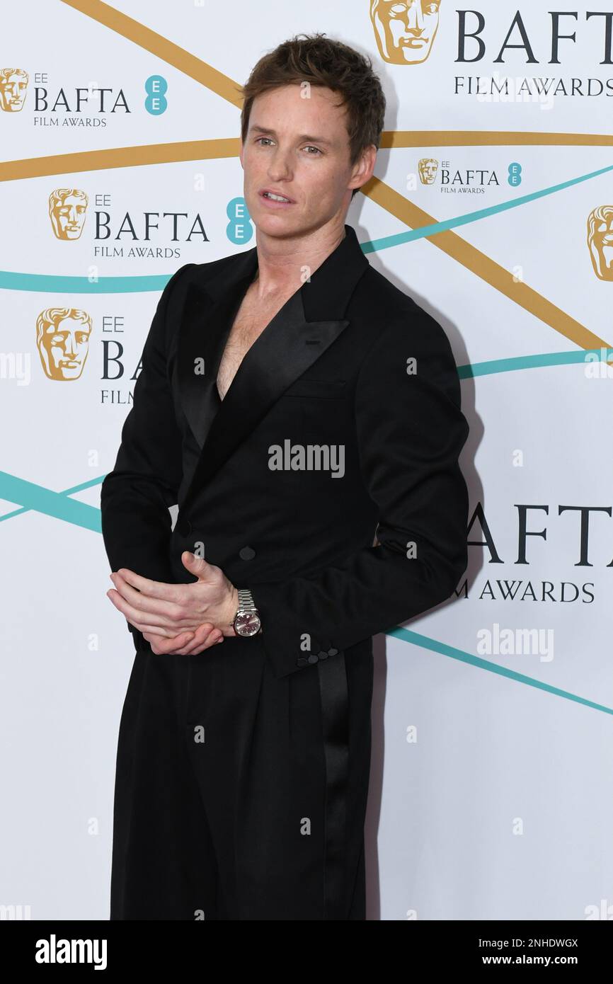 EE British Academy Film Awards 2023 - Arrivals - London Eddie Redmayne, attending the 76th British Academy Film Awards held at the Southbank Centre's Stock Photo