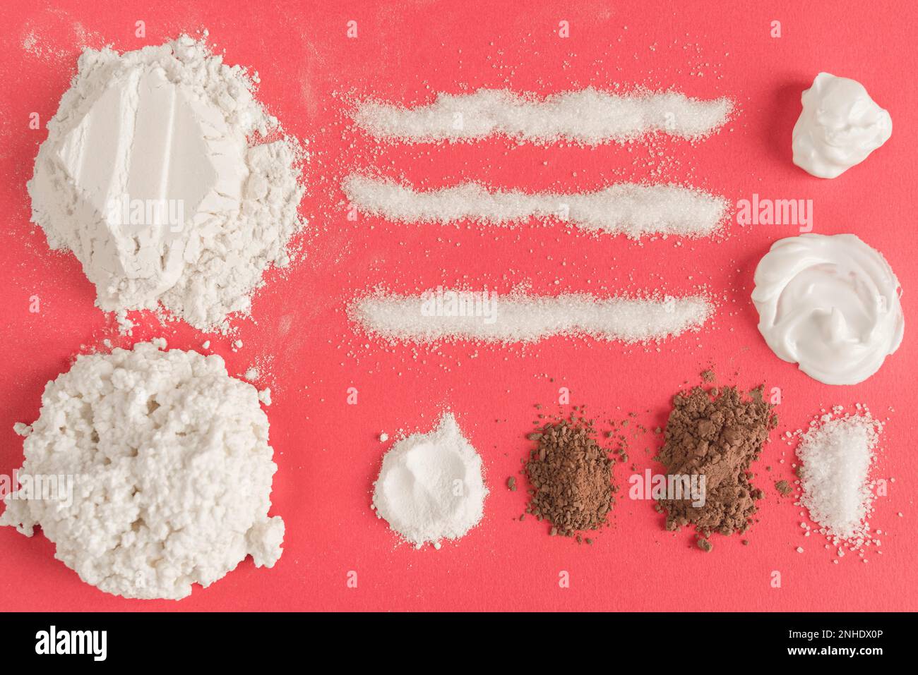 flour cocoa sugar Stock Photo Alamy