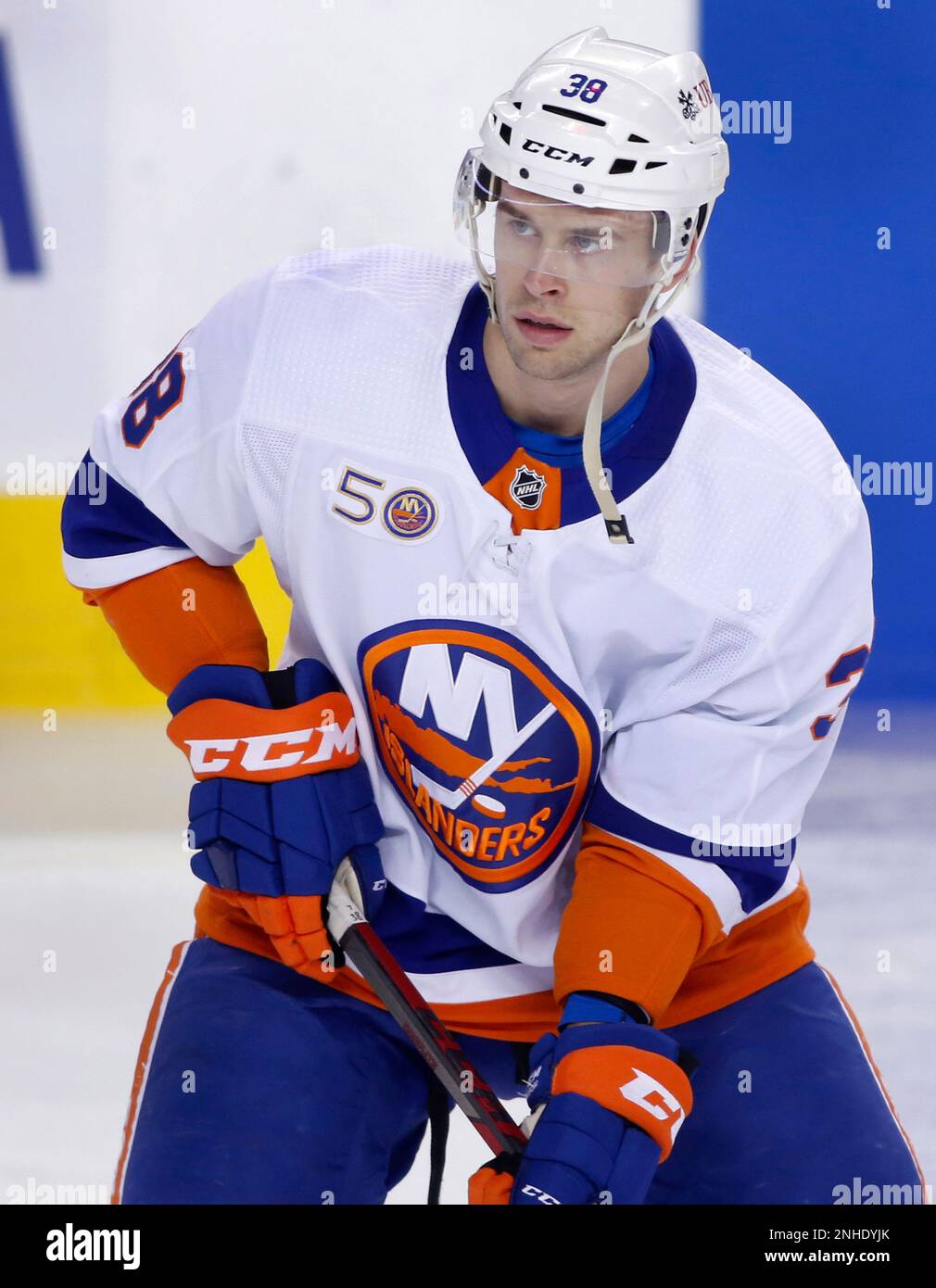 NHL profile photo on New York Islanders player Parker Wotherspoon at a
