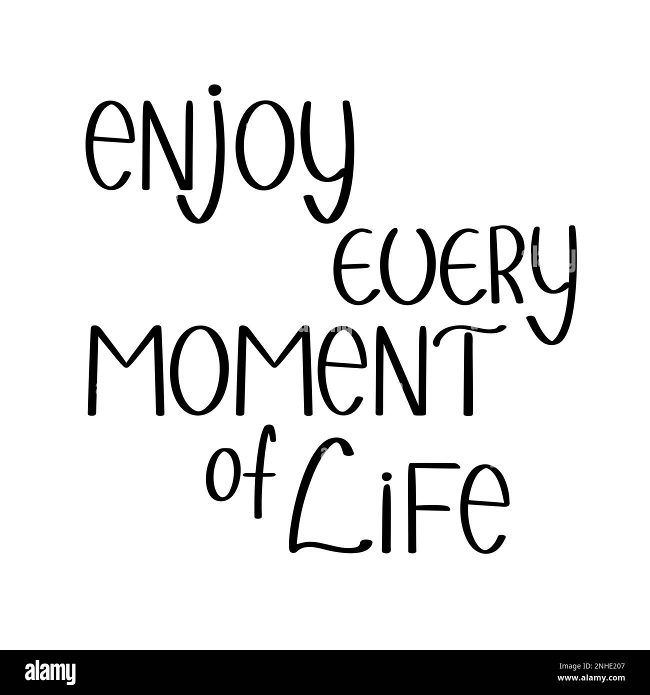 Enjoy every moment quote sign typography Vector Image