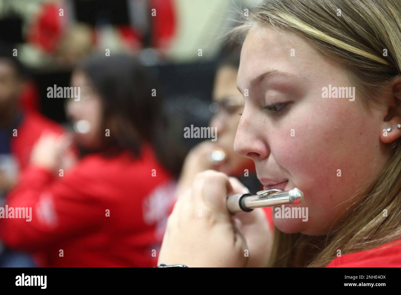 Hazleton Area High School Marching Band piccolo player Anya Kranyak