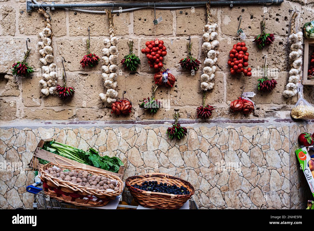 Vegetable stall, Bari, Puglia, Italy Stock Photo