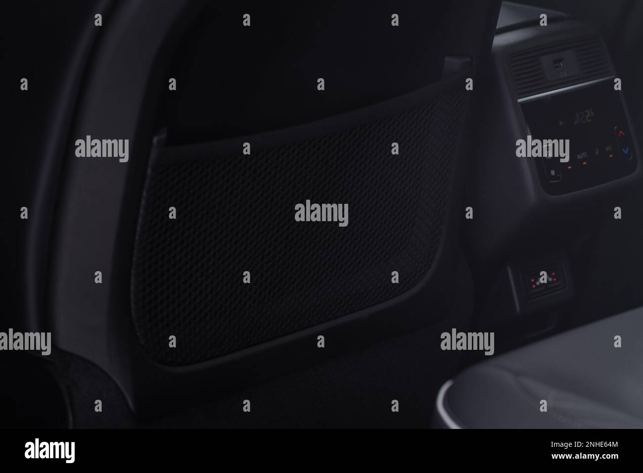 Modern car Seatback pocket. Pocket of the seatback. Back of a car seat