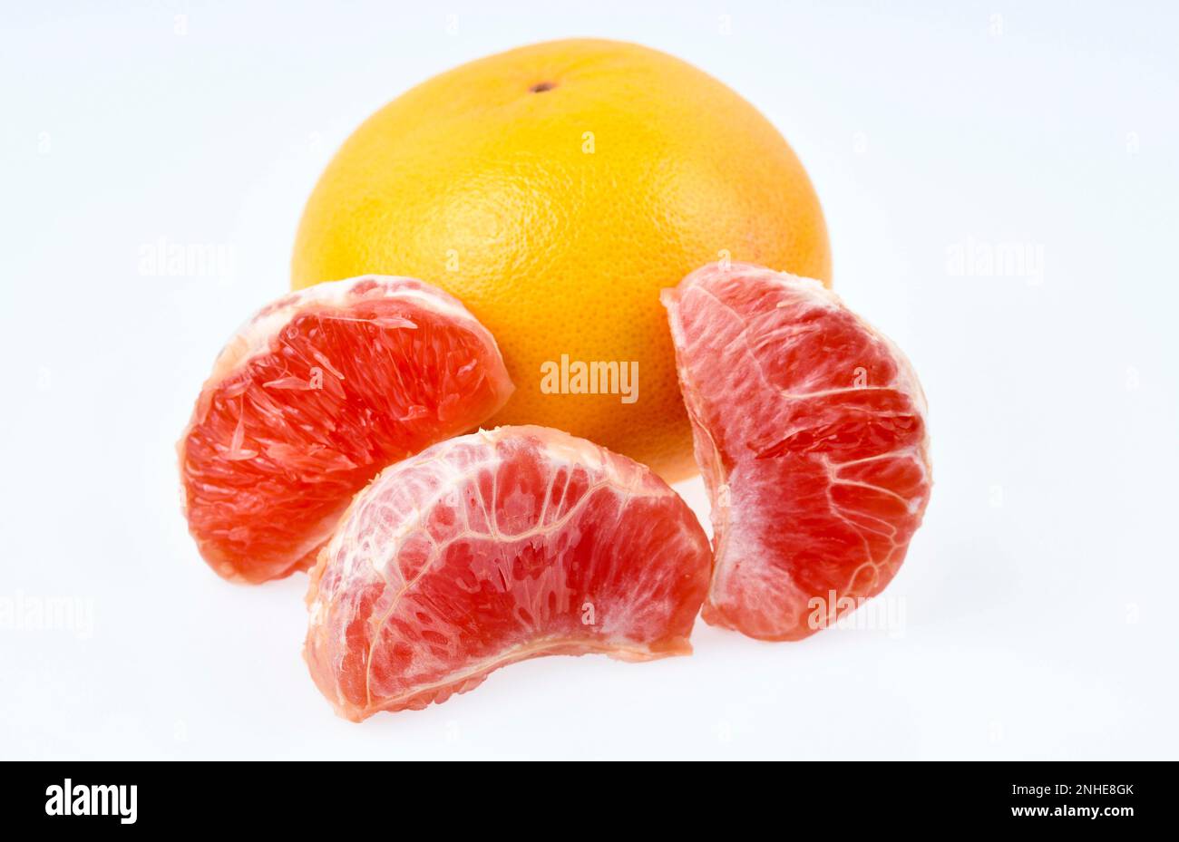 Redfleshed chinese grapefruit (Citrus maxima Stock Photo Alamy