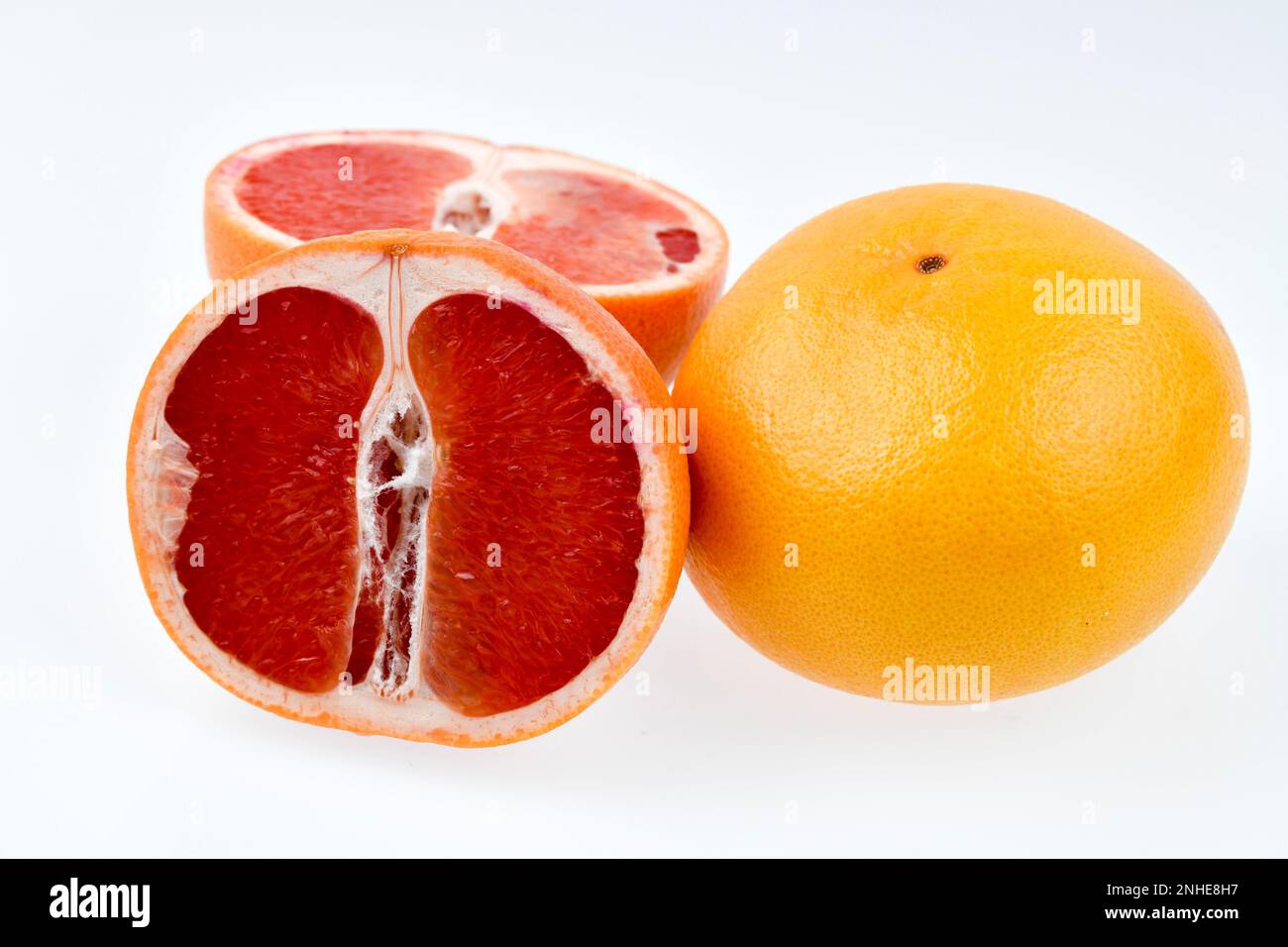 Redfleshed chinese grapefruit (Citrus maxima Stock Photo Alamy