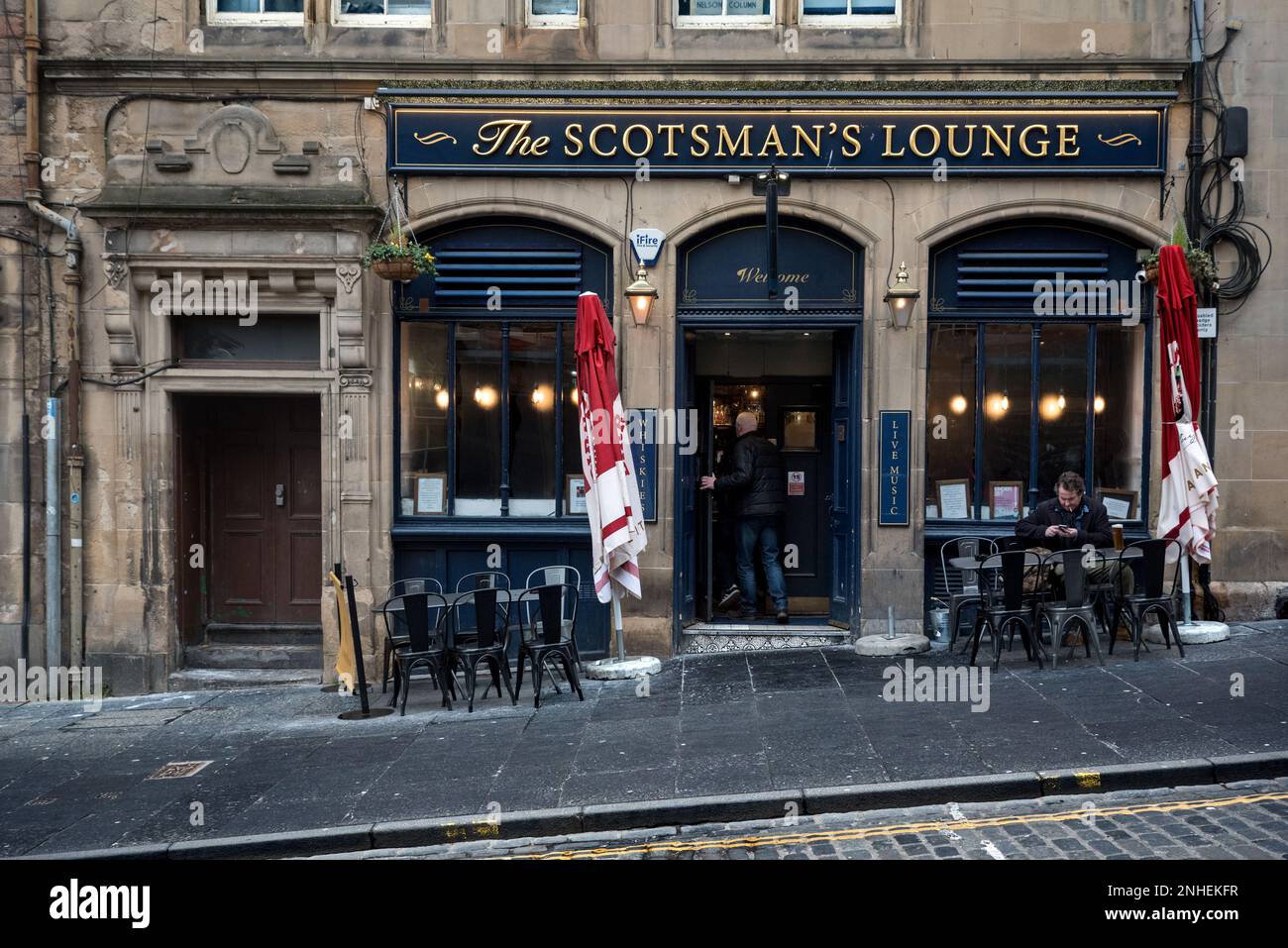 The Scotsman's Lounge public house on Coburn Street in Edinburgh's Old