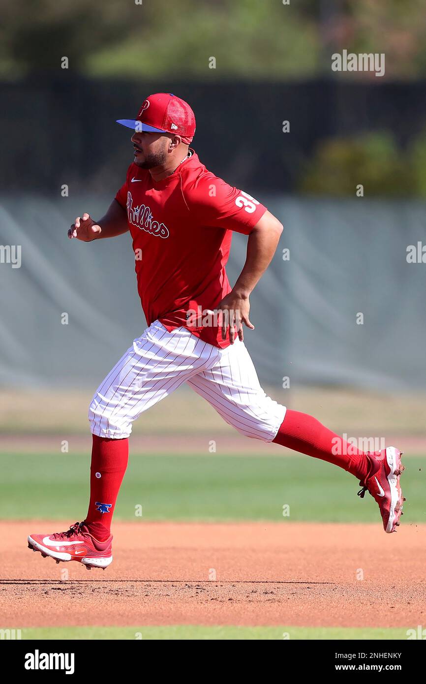 CLEARWATER, FL - FEBRUARY 21: Philadelphia Phillies infielder Trea