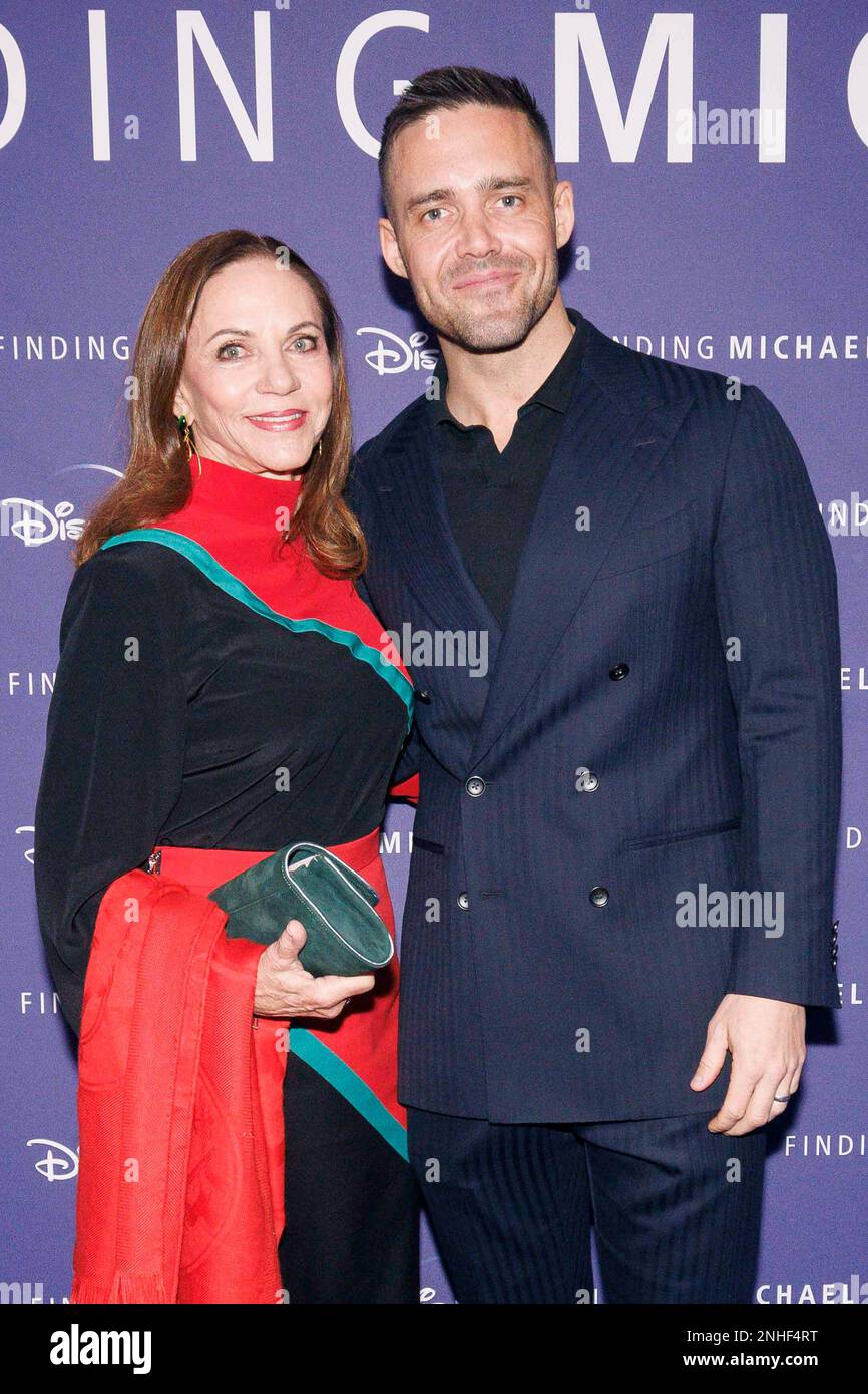 Spencer Matthews with his mother Jane Matthews attending the premiere