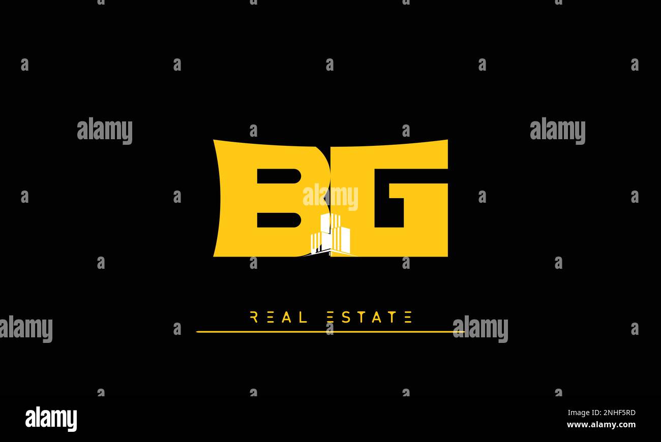 Bg real estate logo hires stock photography and images Alamy