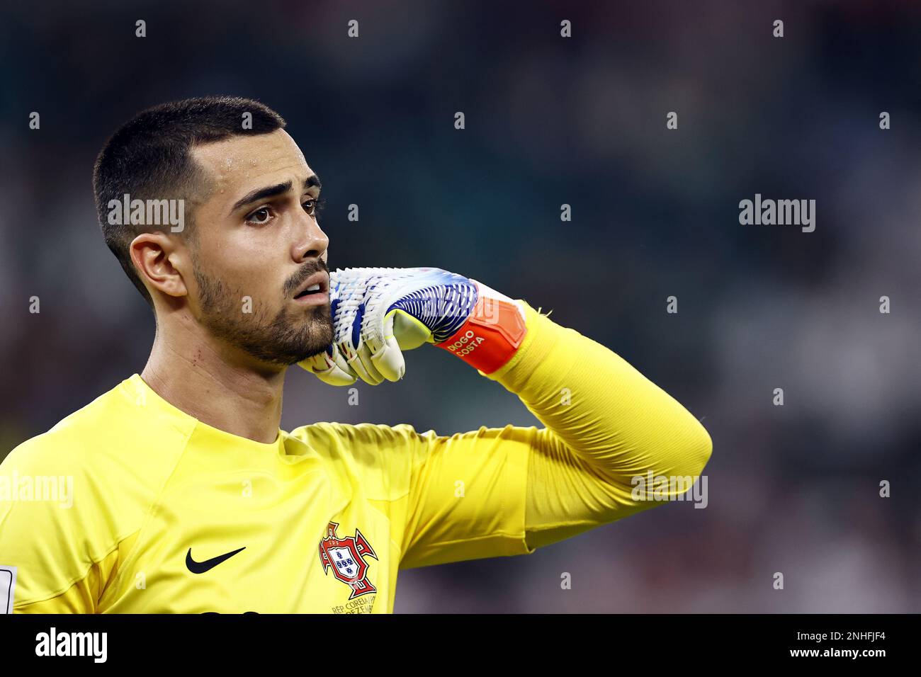DOHA - Portugal goalkeeper Diogo Costa during the FIFA World Cup Qatar 2022 group H match between South Korea and Portugal at Education City Stadium on December 2, 2022 in Doha, Qatar. AP | Dutch Height | MAURICE OF STONE Stock Photo