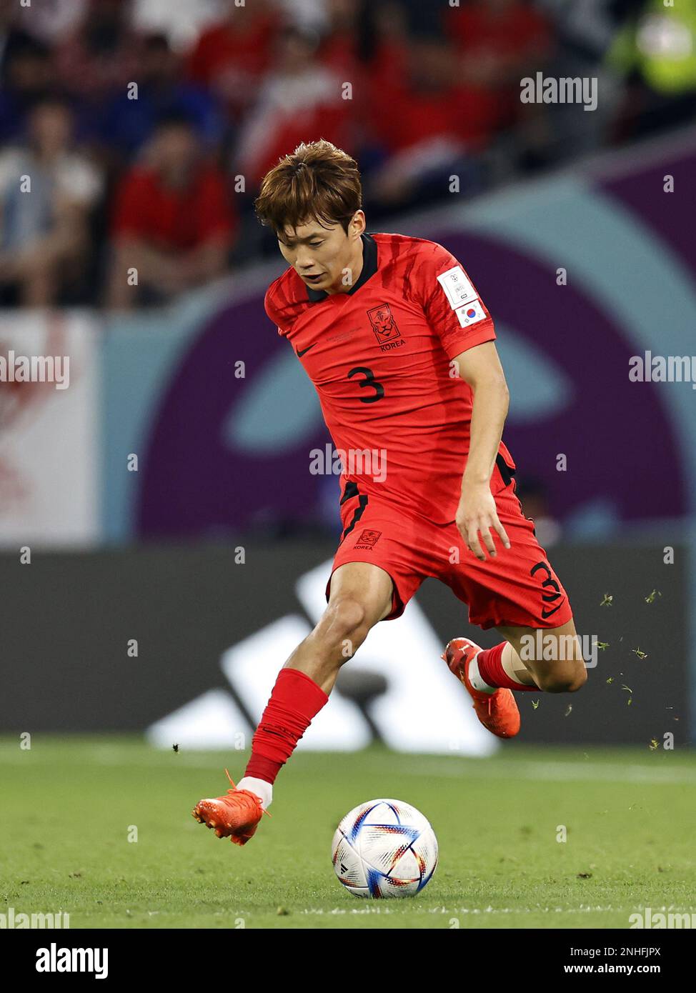 DOHA - Jin-Su Kim of Korea Republic during the FIFA World Cup Qatar 2022 group H match between South Korea and Portugal at Education City Stadium on December 2, 2022 in Doha, Qatar. AP | Dutch Height | MAURICE OF STONE Stock Photo