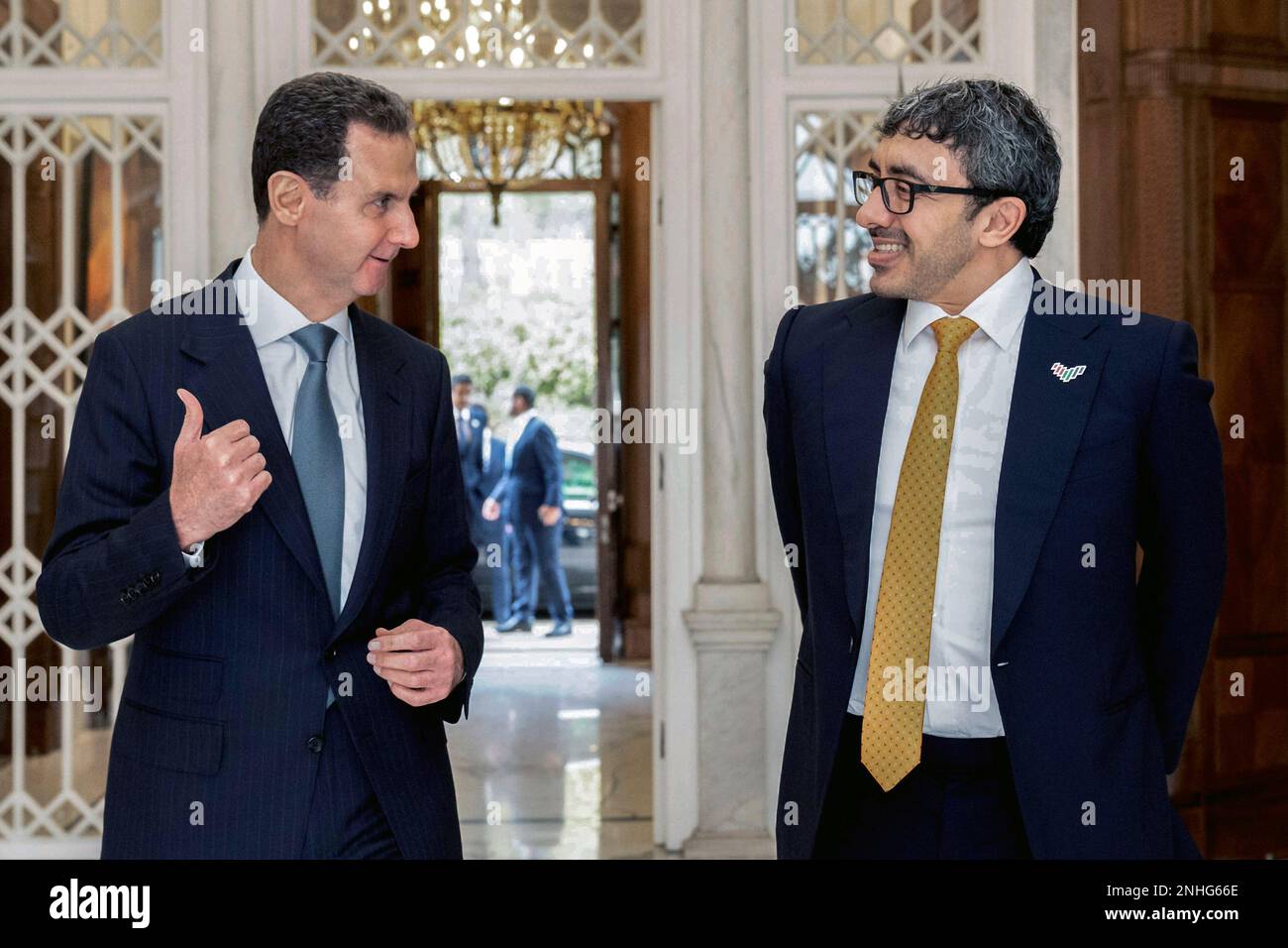 In this photo released by the official syrian state news agency sana