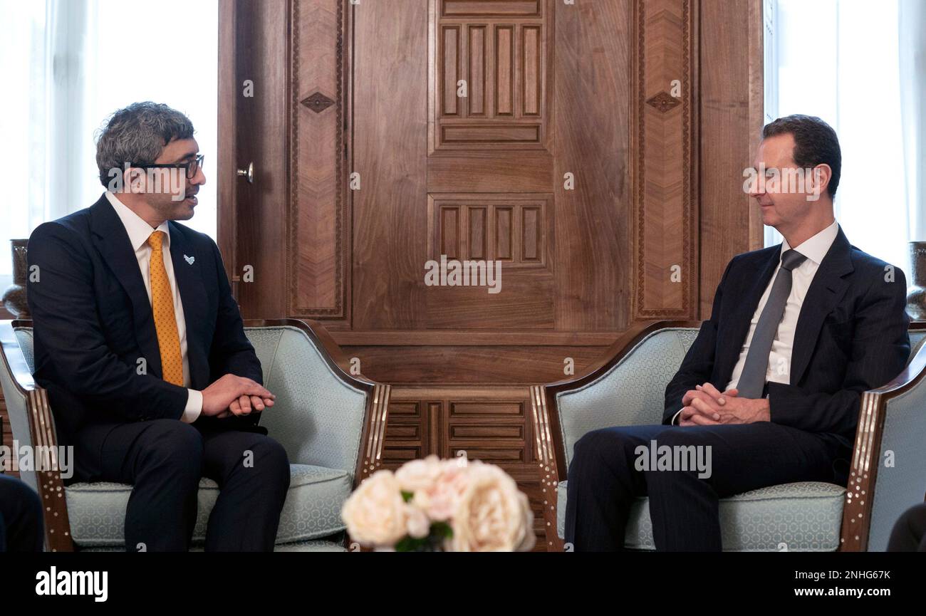 In this photo released by the official syrian state news agency sana
