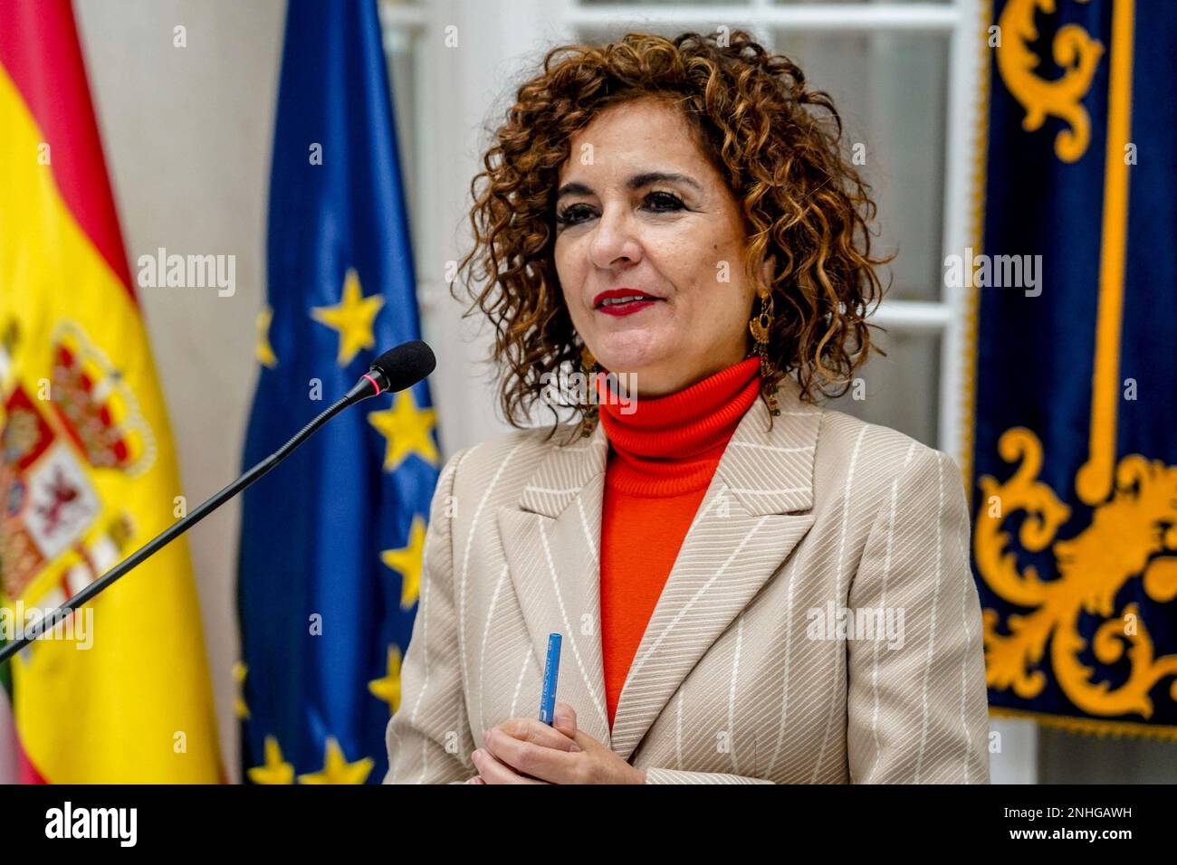 The Minister of Finance and Public Function, María Jesús Montero ...