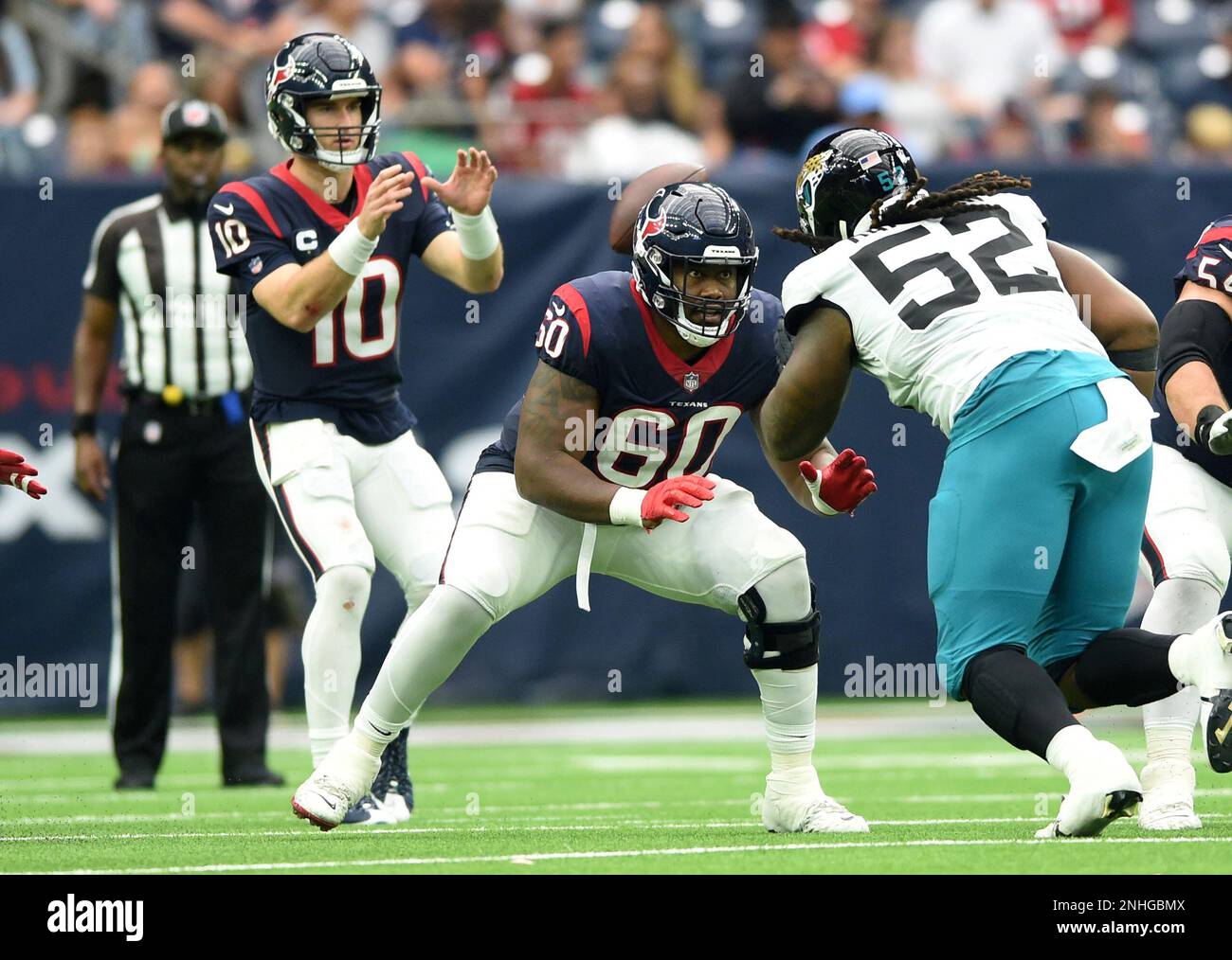 HOUSTON, TX - JANUARY 01: Houston Texans guard A. J. Cann (60