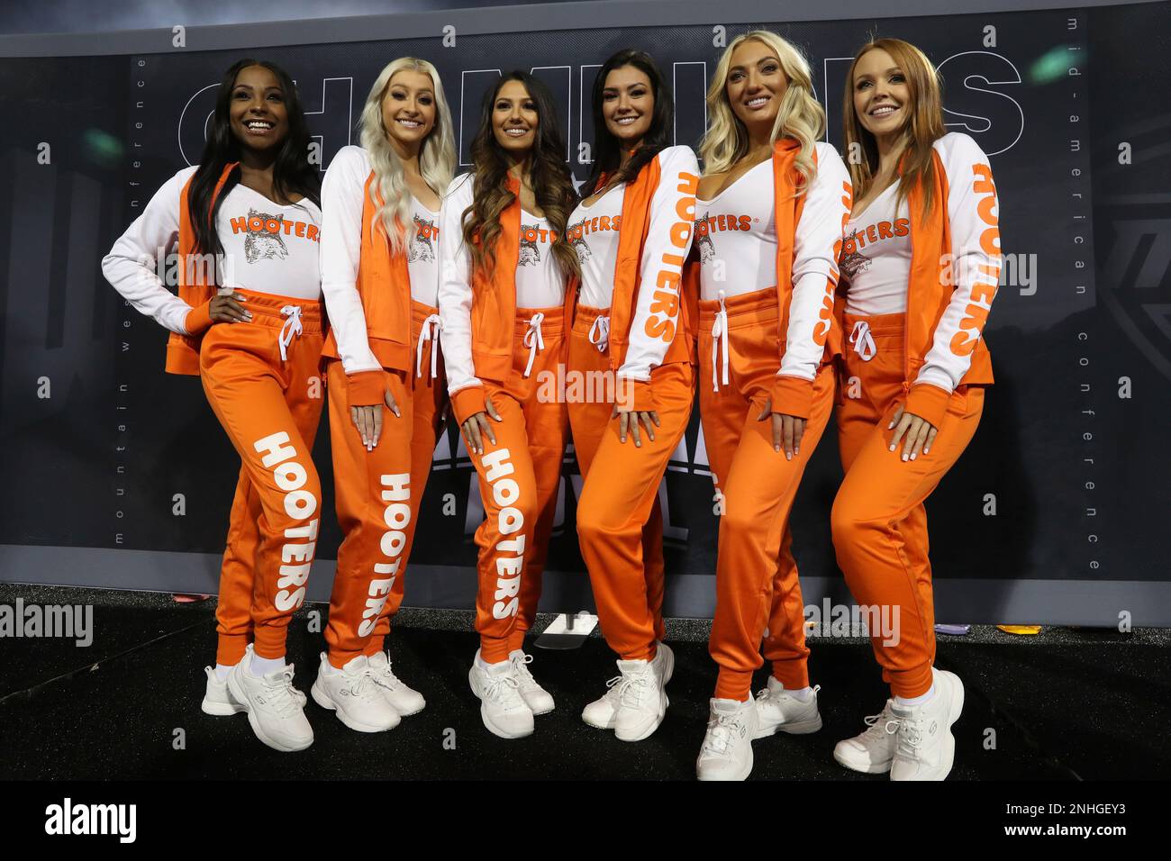 TUCSON, AZ DECEMBER 30 Hooters Girls after the Barstool Sports