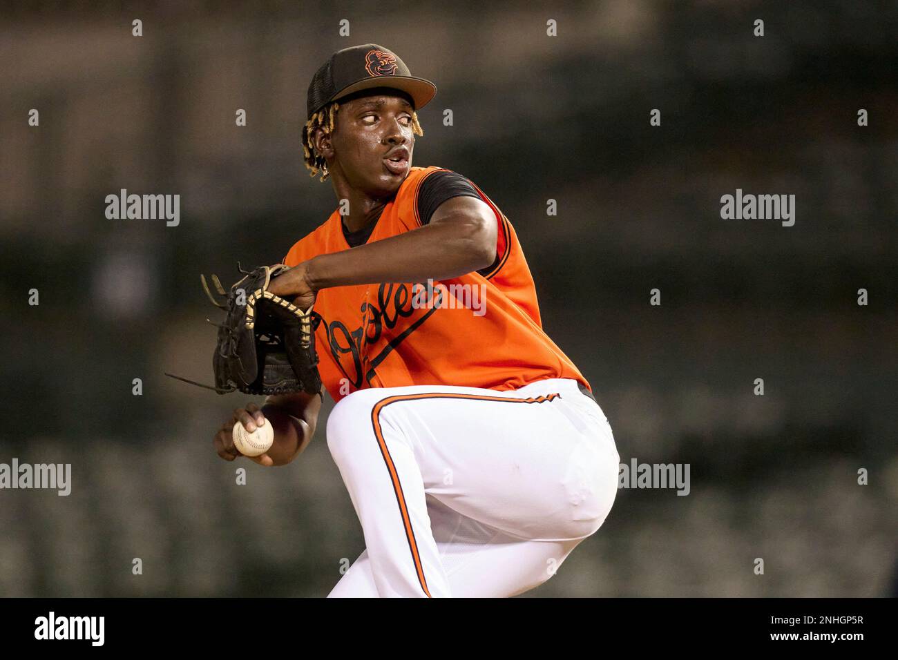 FCL Orioles pitcher Junior Pina (45) during a Florida Complex League ...