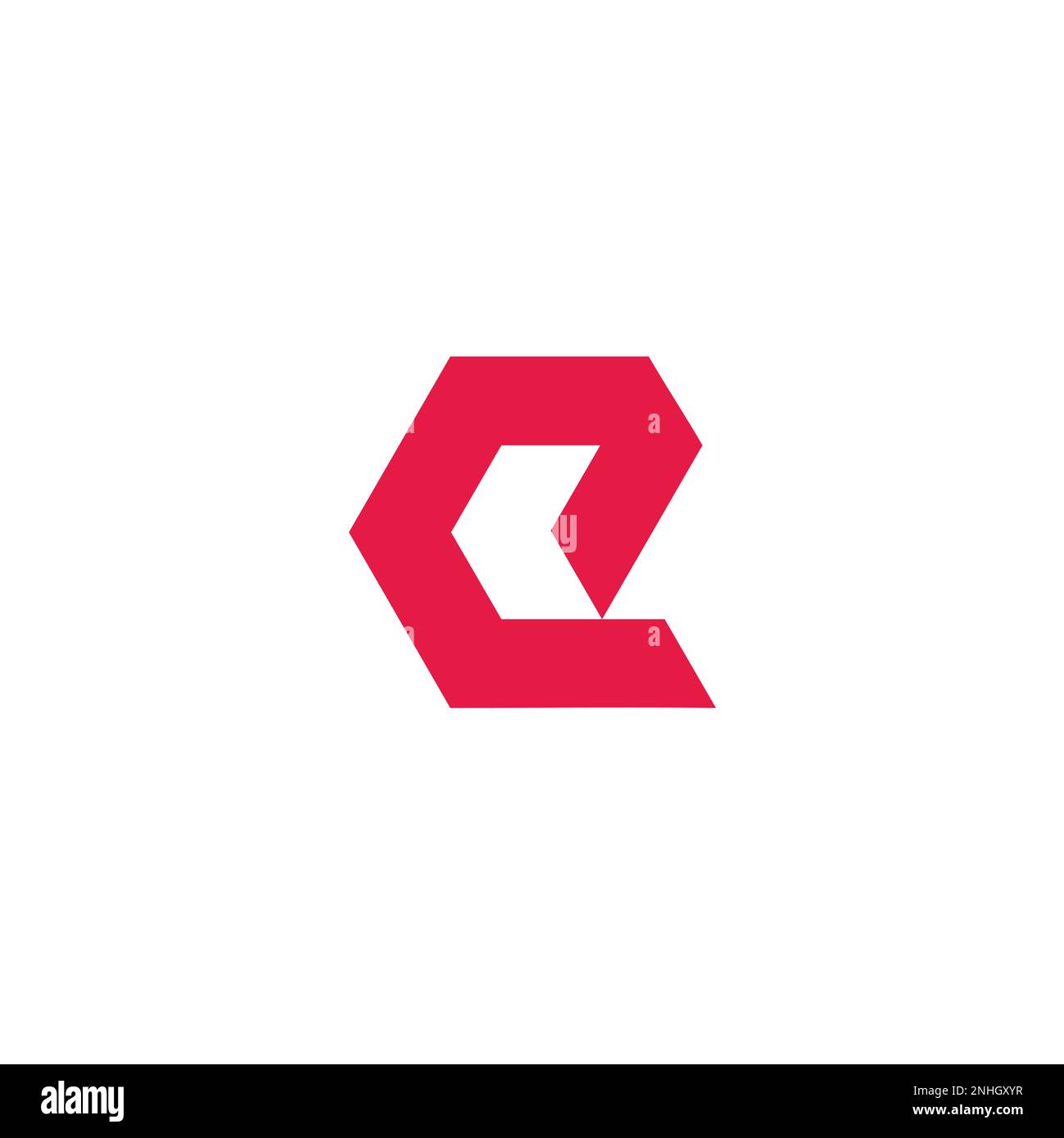 letter e arrow geometric red logo vector Stock Vector Image & Art - Alamy