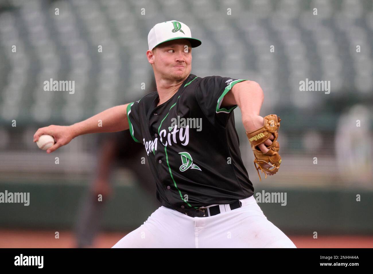 Dayton Dragons pitcher Owen Holt (26) during a Midwest League baseball